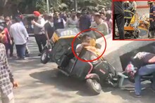 मुंबईत मेट्रोचा पीलर कोसळला, ऑटो रिक्षाचा चक्काचूर, कारचा चुराडा, थरकाप उडवणारे घटनास्थळावरचे PHOTO