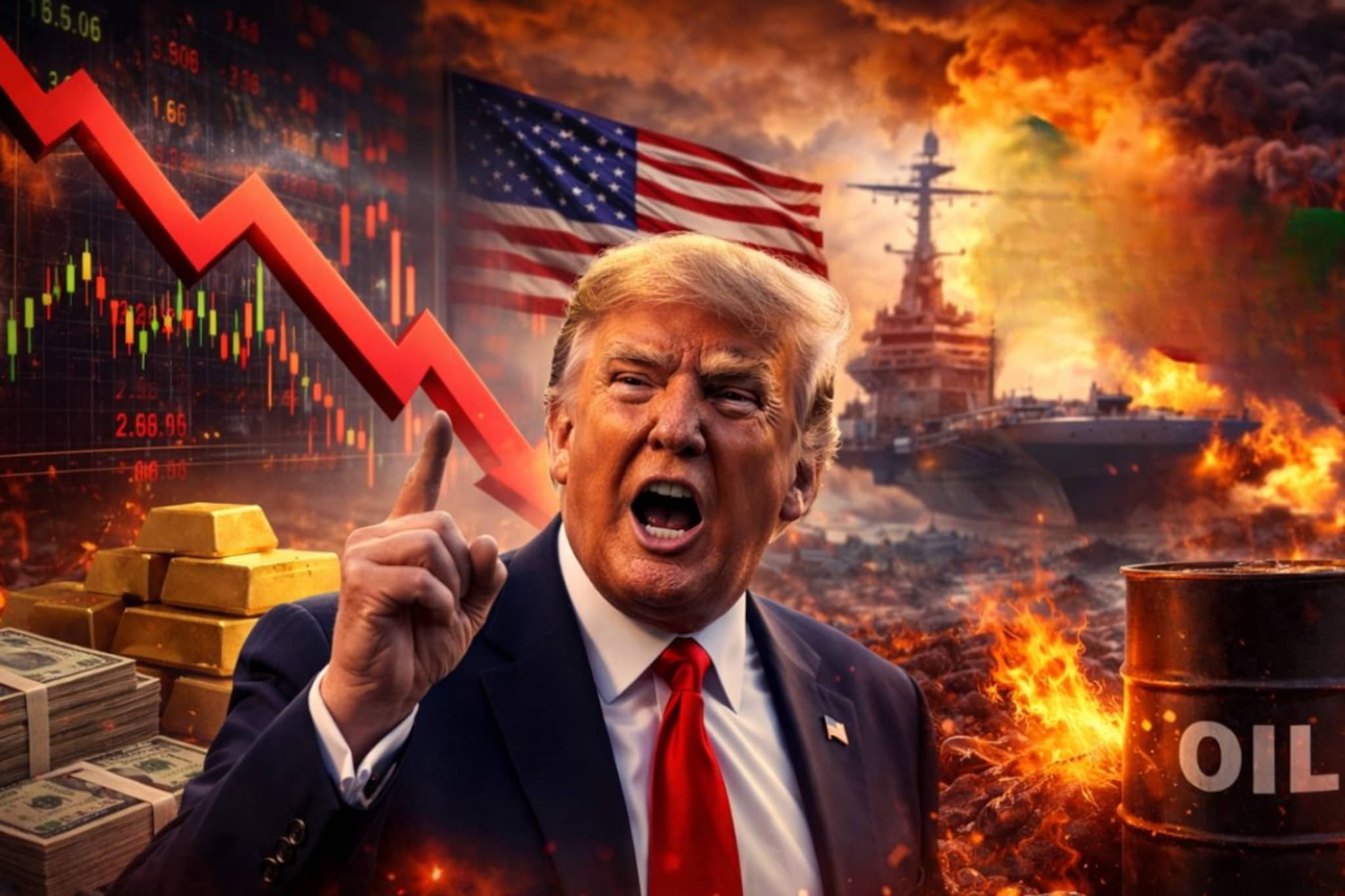 मोठ्या संकटाची चाहूल, बाजारपेठेत ब्लॅक मंडेची भीती; 24 तासात ट्रम्प उलटफेर करणार मोठ्या संकटाची चाहूल, बाजारपेठेत ब्लॅक मंडेची भीती; 24 तासात ट्रम्प उलटफेर करणार