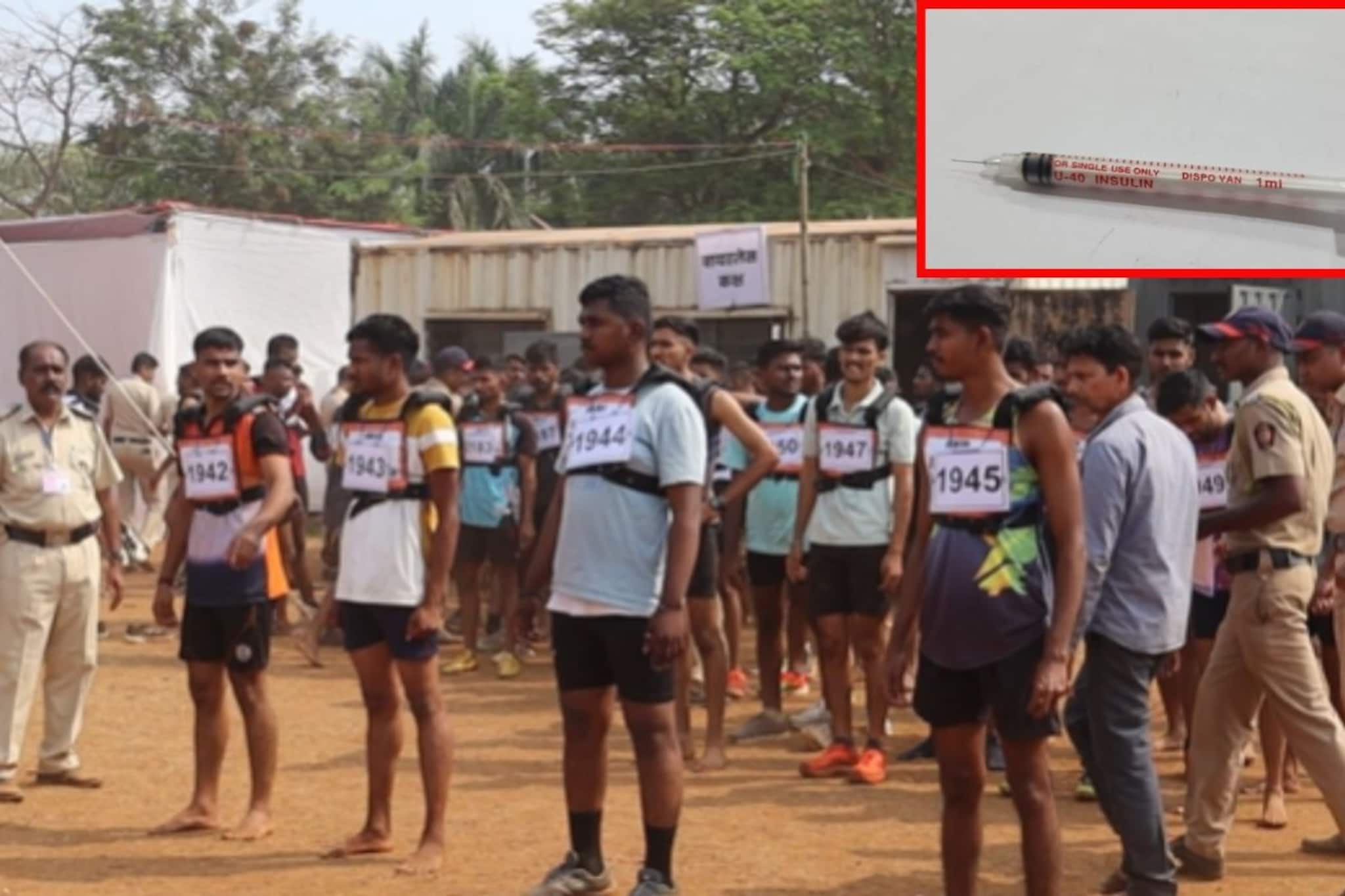 मैदानी परीक्षेपूर्वी इंजेक्शन, CCTV मध्ये बारामतीचा 'भावी पोलीस' दिसला अन् मग..