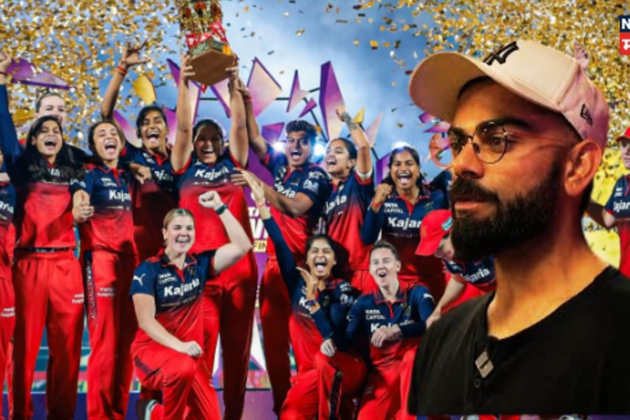 RCB दुसऱ्यांदा चॅम्पियन झाल्यावर विराटचा आनंद गगनात मावेना, 'पोरींनो तुम्ही..'