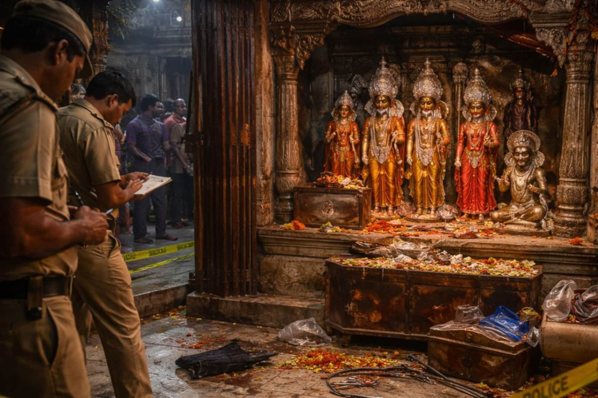 श्रीराम, माता सीतासह 8 देवांच्या मुकुटांची चोरी; फक्त एका देवाला हात लावला नाही