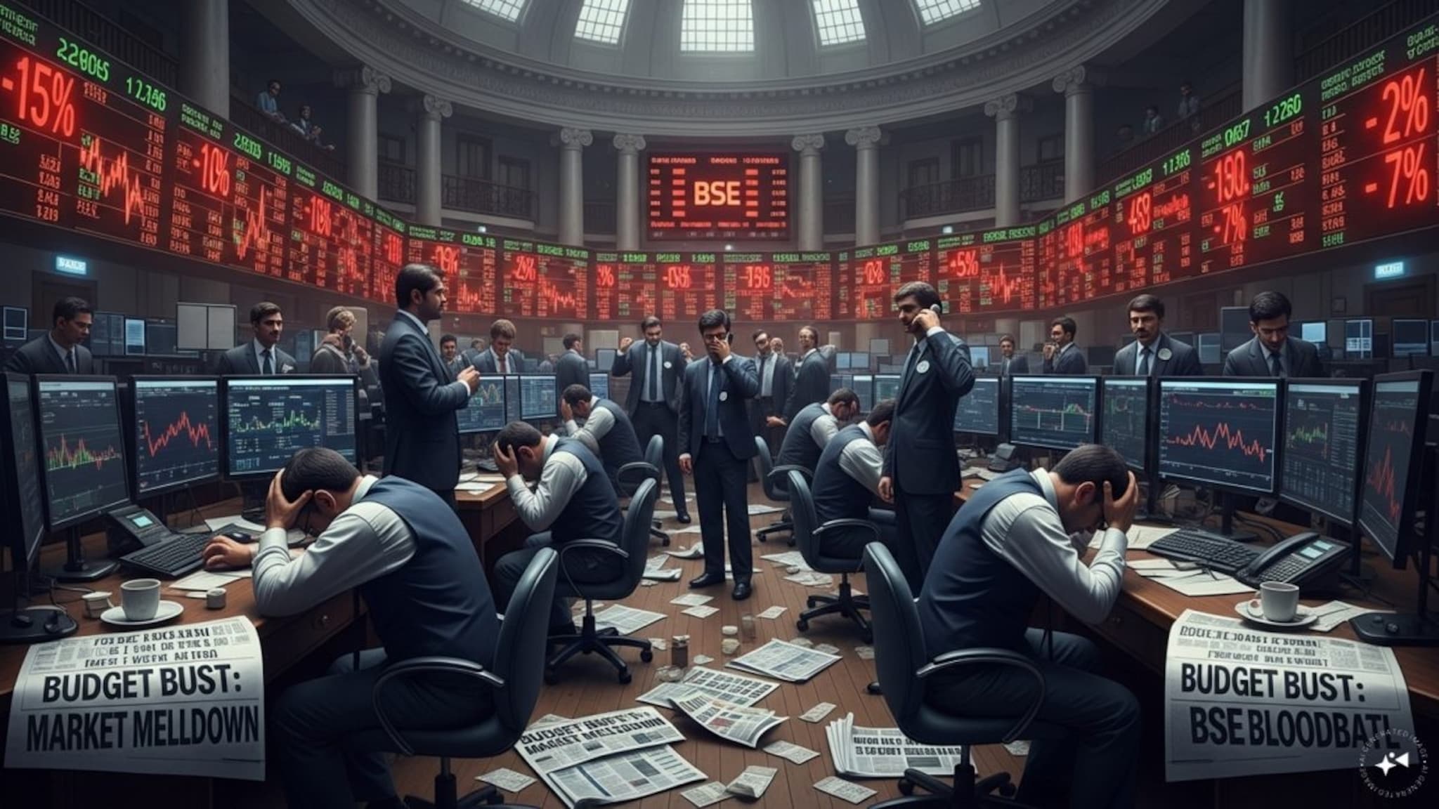 बजेटमध्ये फक्त एक घोषणा आणि एका झटक्यात Share Market कोसळलं, या स्टॉक्सला मोठा फायदा