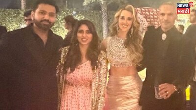 Rohit Sharma at Shikhar Dhawan wedding reception 
