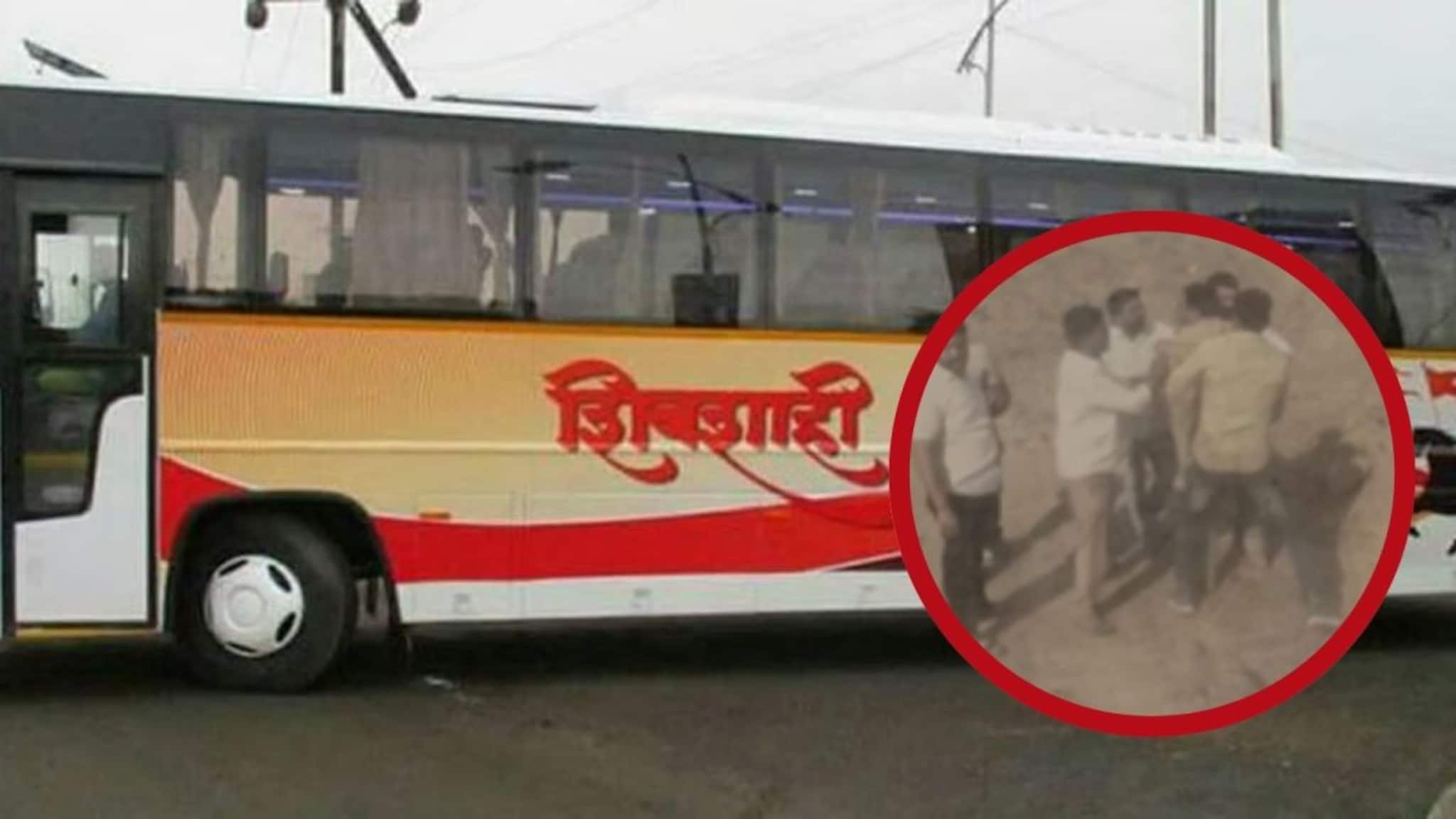 पुणे-सोलापूर रस्त्यावर गुंडगिरीचा कहर, शिवशाही बसला थांबवून चालकाला ओढून बाहेर काढलं अन्... थरारक Video