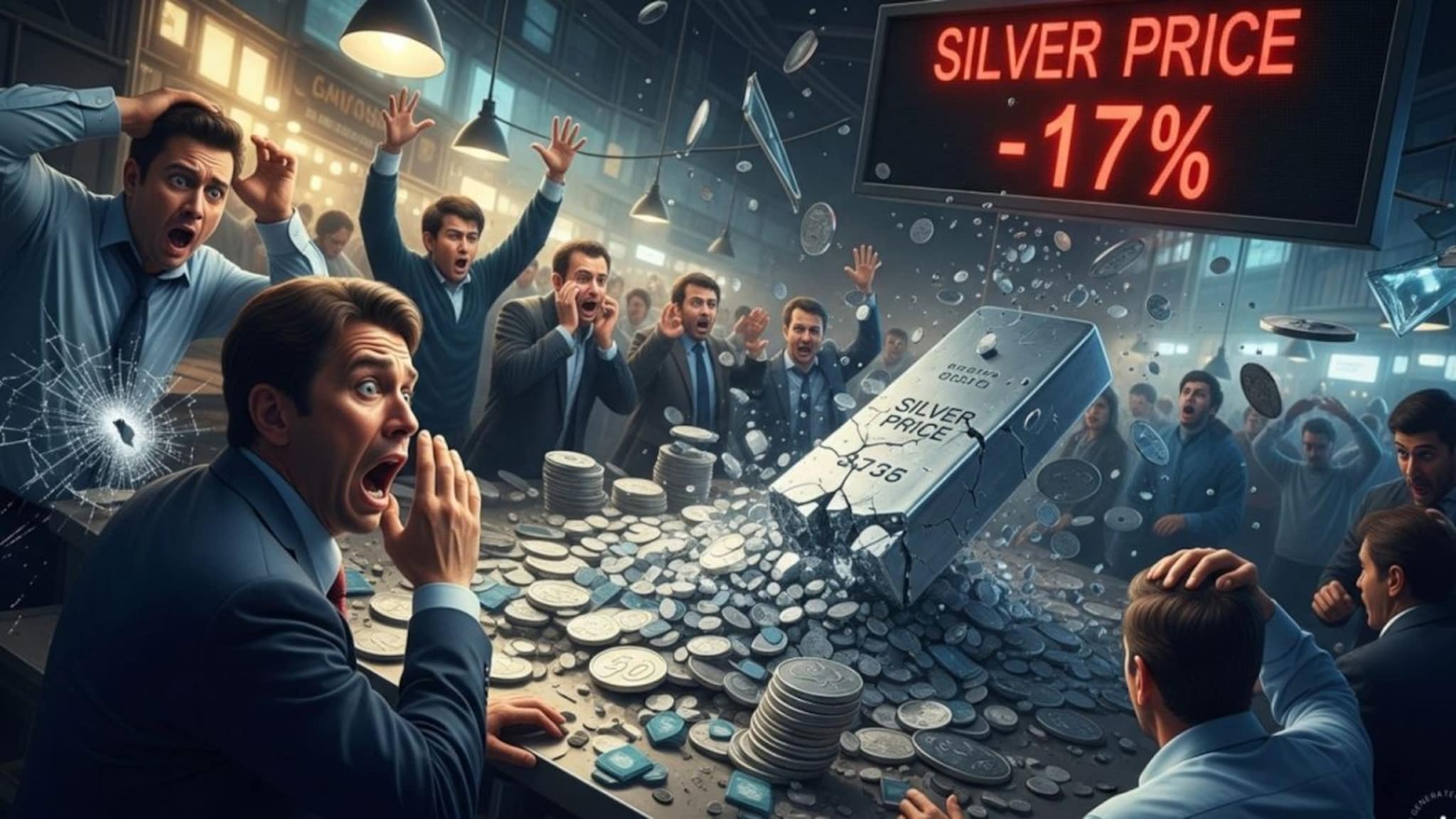 Silver Price Crash:  धूमधडाम...बाजारात भूकंप! चांदीचे दर एक झटक्यात १७ टक्क्यांनी कोसळले, एक्सपर्टचा अलर्ट काय?