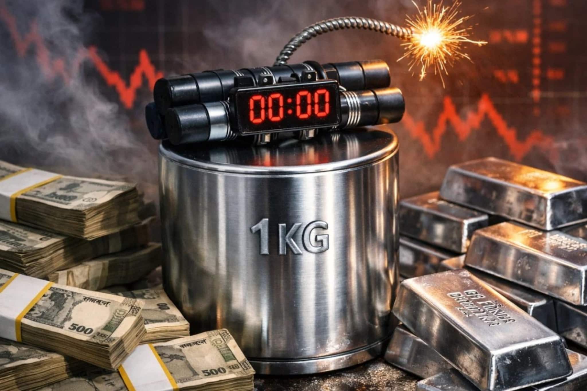 चांदीचा 'सिल्व्हर बॉम्ब', 10 लाख रुपयांना मिळणार 1 किलो; 'डेन्जरस' भविष्यवाणी ऐकून सर्वांना फुटला घाम चांदीचा 'सिल्व्हर बॉम्ब', 10 लाख रुपयांना मिळणार 1 किलो; 'डेन्जरस' भविष्यवाणी ऐकून सर्वांना फुटला घाम