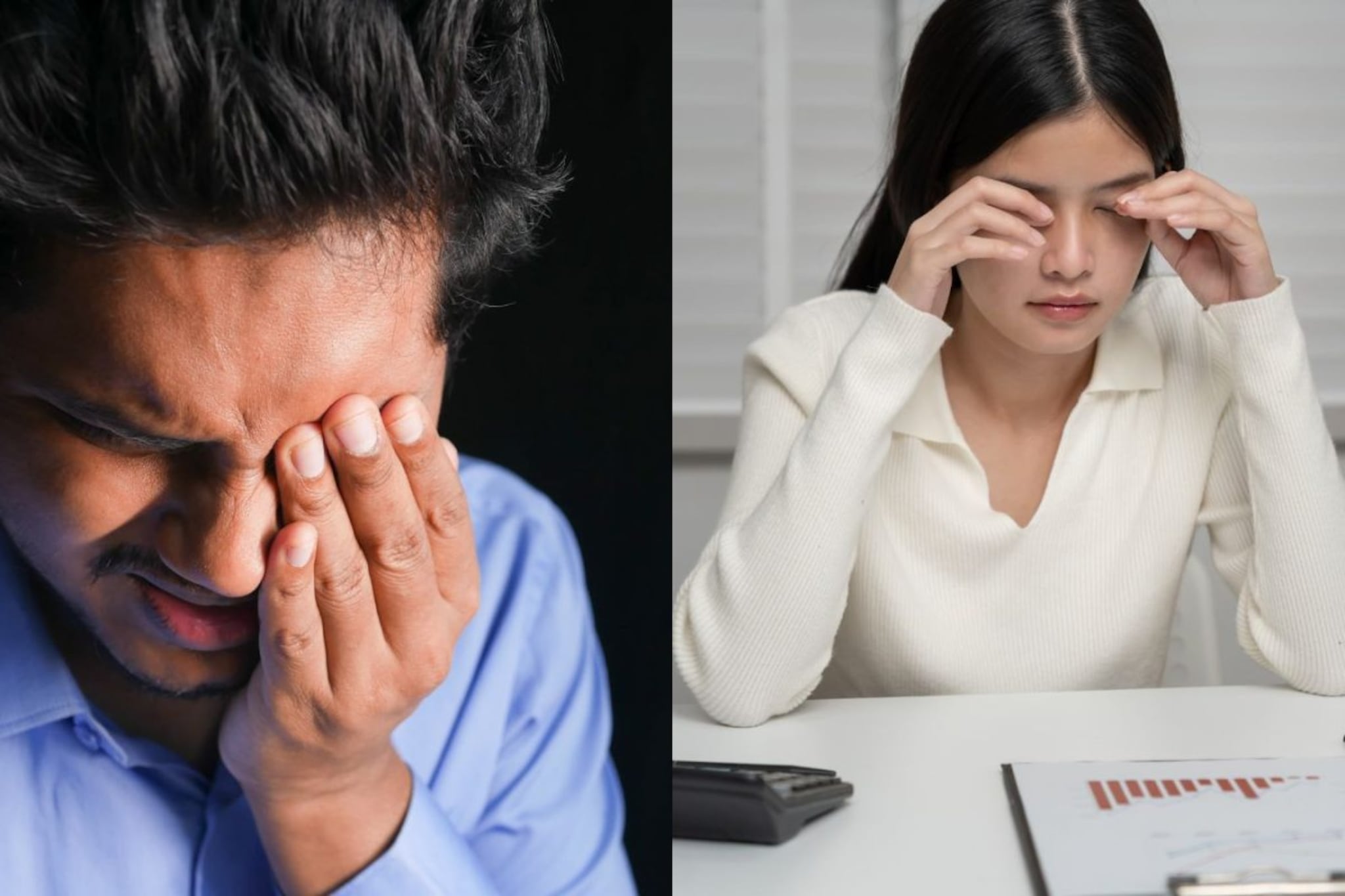 Health Tips : डोळ्यांच्या वर आणि मधे वेदना का होतात ? आयुर्वेदानं करा मात