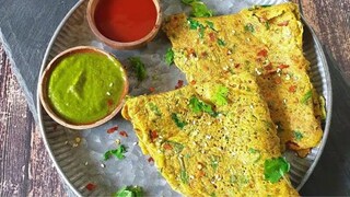 हाय प्रोटीन मुगडाळ पनीर चिला