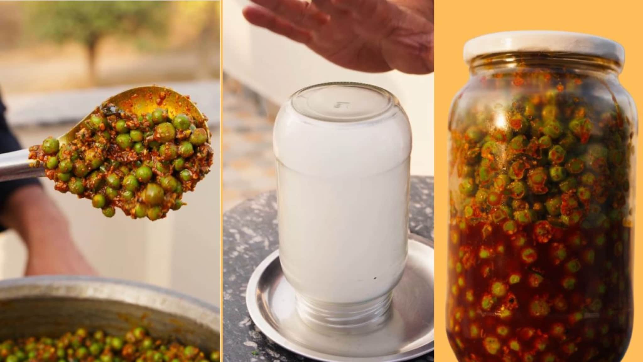 Green Peas Pickle : कैरीचं-लिंबाचं लोणचं सोडा, खा हिरव्या मटारचं लोणचं! चवीला जबरदस्त, बनवणंही अगदी सोपं