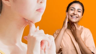 डबल चीन घालवण्यासाठी फेस योगा..   