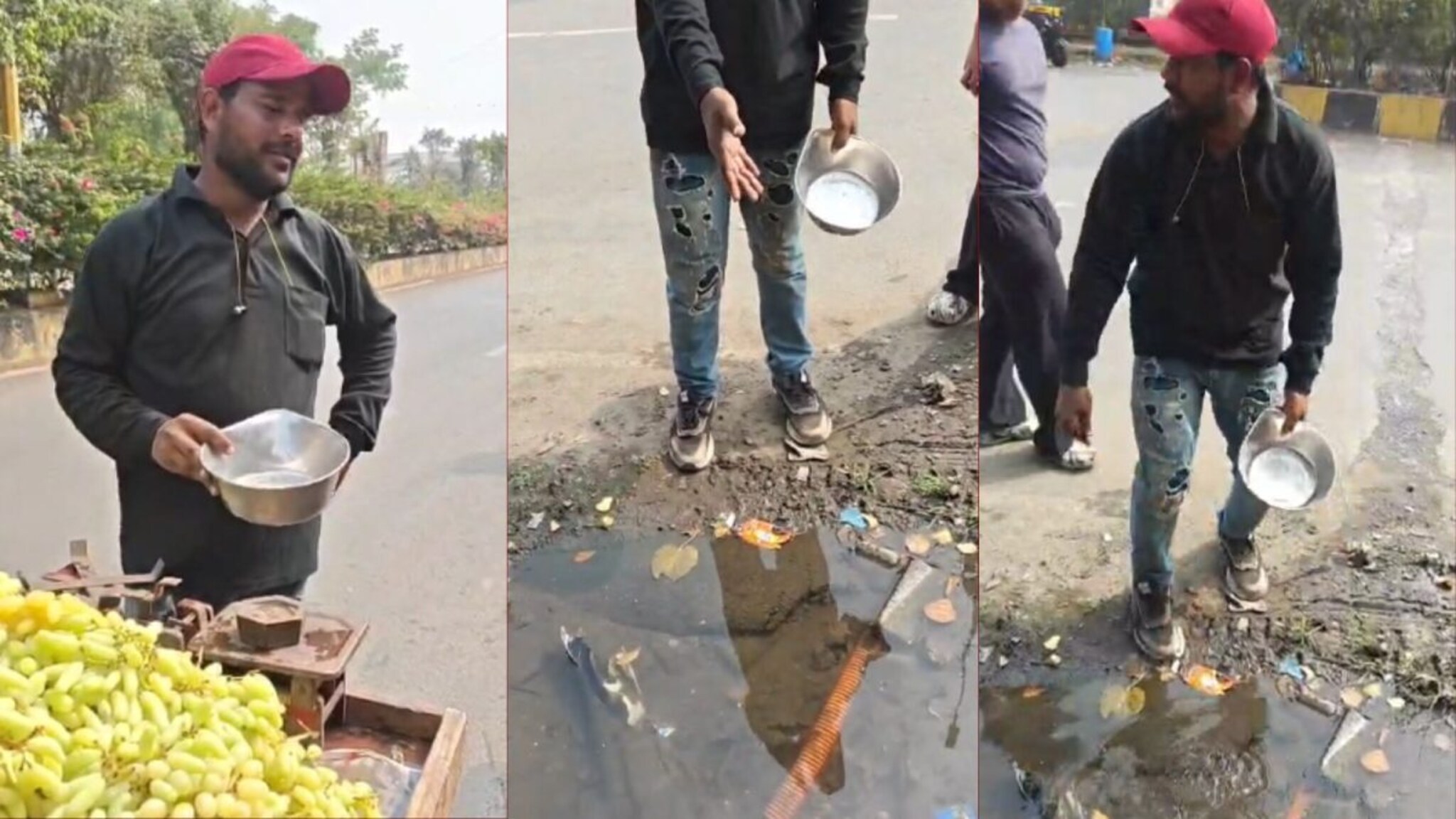 विरार हादरलं! चक्क 'गटाराच्या' पाण्याने धुतली जात आहेत सफरचंद, व्हिडीओ व्हायरल