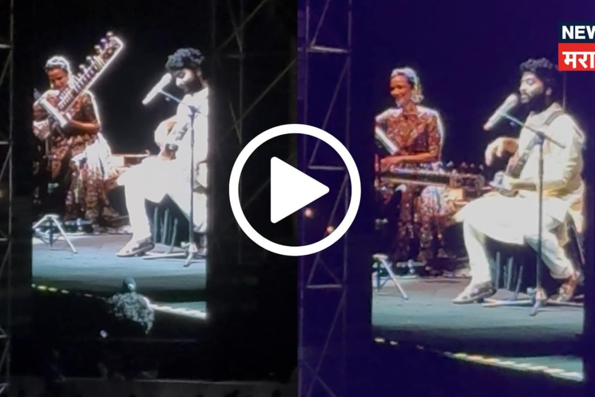 'मी नर्व्हस आहे', रिटायर्मेंटनंतर अरिजीत पहिल्यांदाच स्टेजवर; झाला इमोशनल,VIDEO