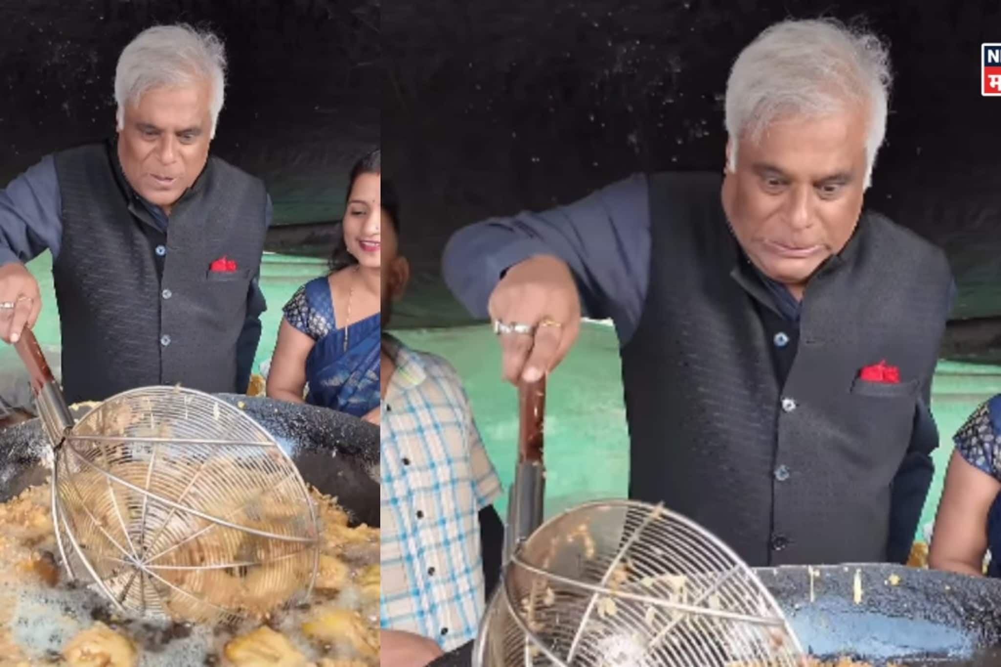 बॉलिवूडचा भयानक व्हिलन पुण्याच्या रस्त्यांवर तळतोय वडे, VIDEO VIRAL