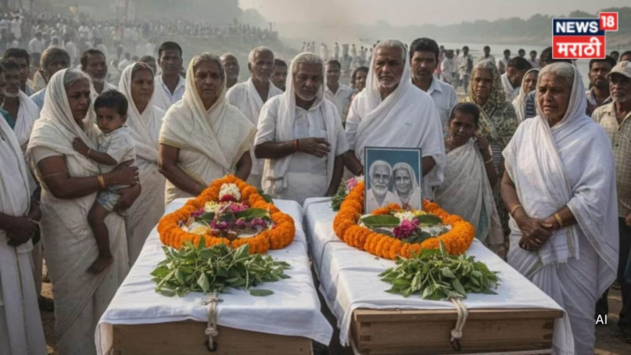 हृदयद्रावक! नियतीही करू शकली नाही वेगळं, पतीच्या निधनानंतर पत्नीनंही सोडला श्वास