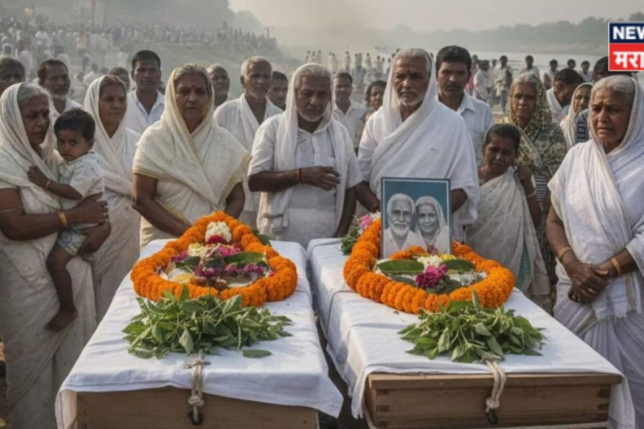 हृदयद्रावक! नियतीही करू शकली नाही वेगळं, पतीच्या निधनानंतर पत्नीनंही सोडला श्वास