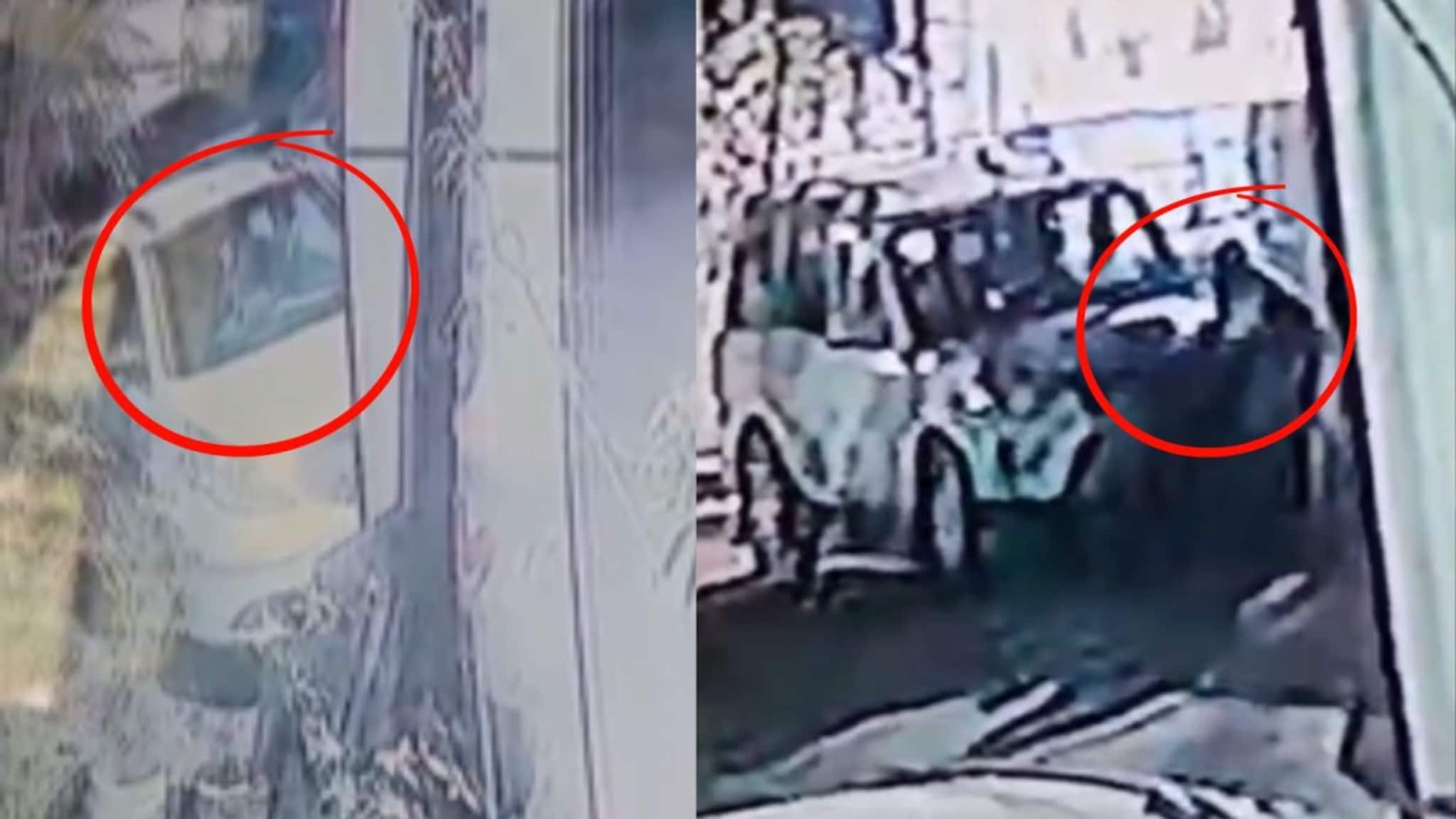 स्विफ्टमधून आले, 'स्कॉर्पिओ' घेऊन गेले, बीडमध्ये खतरनाक चोरी CCTV मध्ये कैद