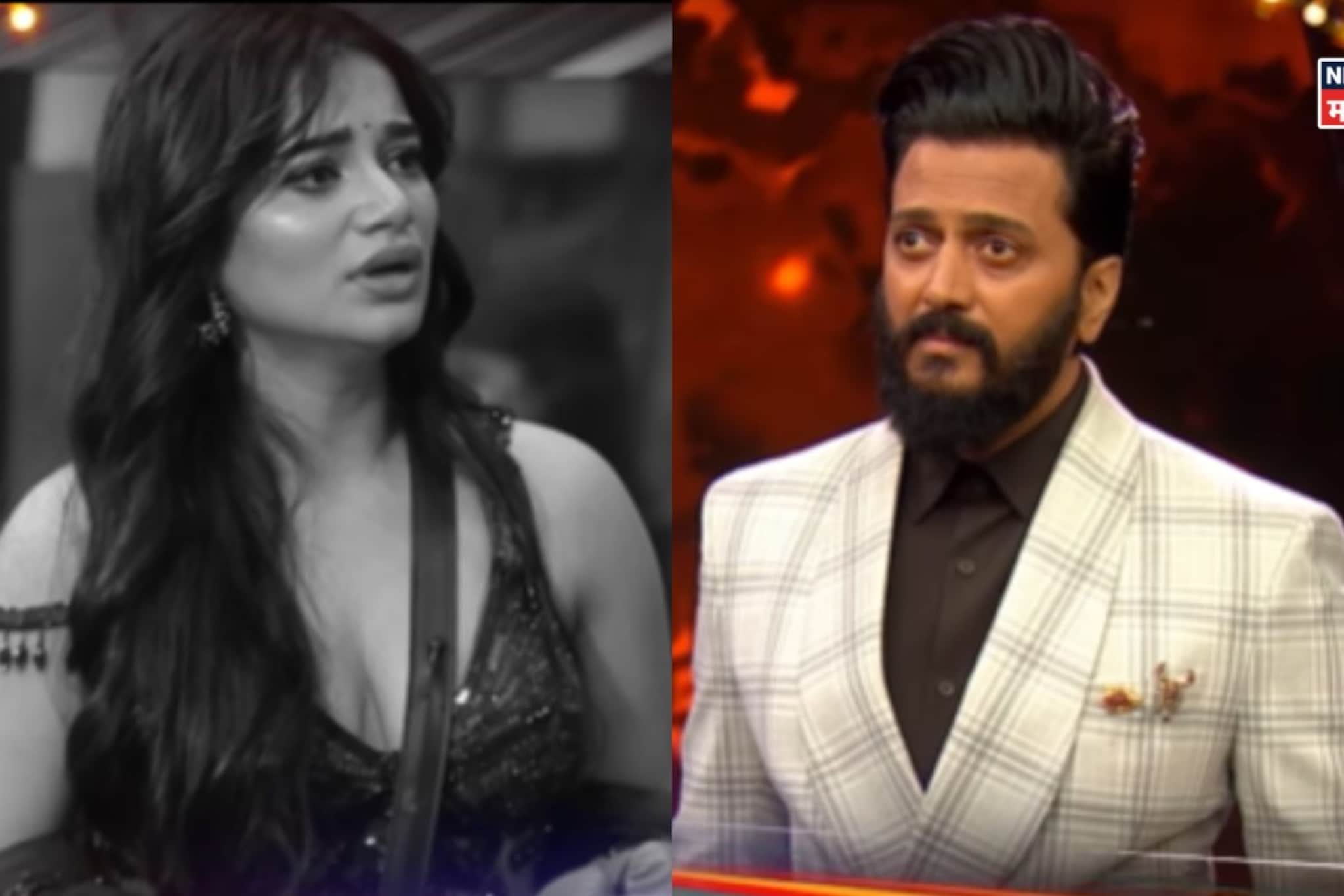 'भाऊचा धक्का'वर तन्वीचा तमाशा, रितेशच्या रिॲक्शने प्रेक्षकांचा पारा चढला