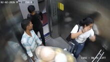 तरुणी लिफ्टमध्ये आली अन् त्या दोघांची फुगे घेऊन एंट्री, डोळ्याची पापणी लागण्या आधी स्फोट LIVE VIDEO