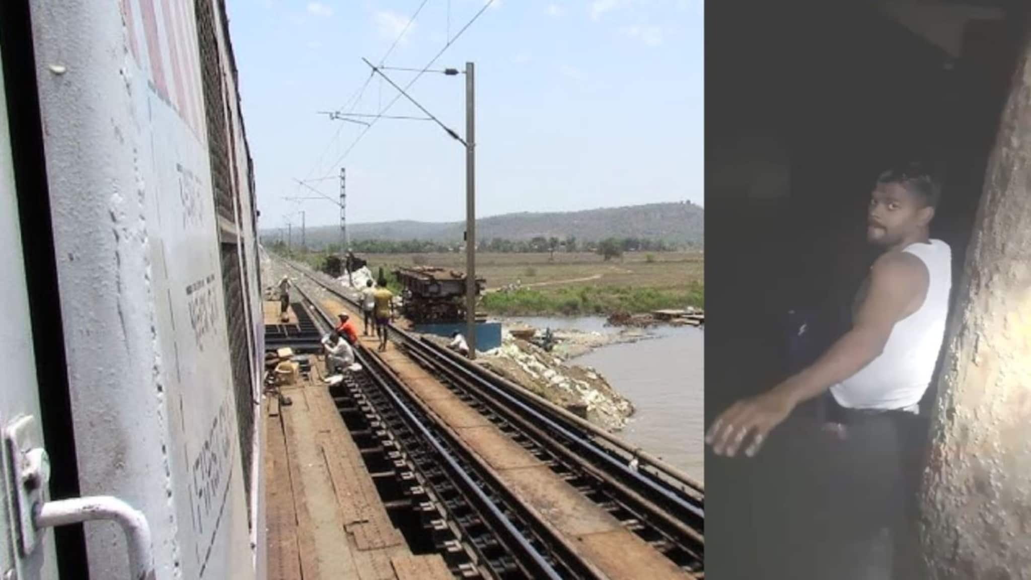 काळ आला होता पण..,धावत्या लोकलमधून तरुण वैतरणा खाडीच्या पुलावरून खाली पडला