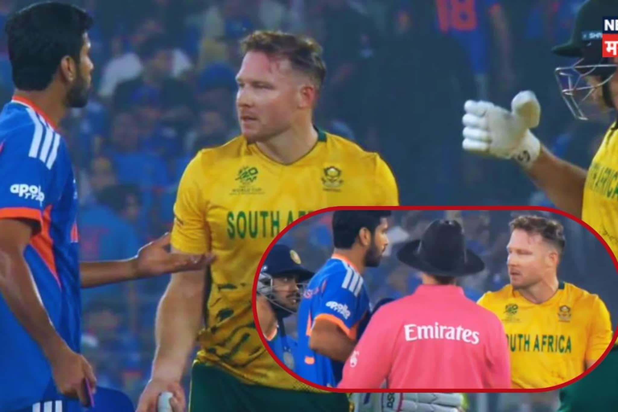 IND vs SA : डेव्हिड मिलर आणि वॉशिंग्टन सुंदरमध्ये राडा! 14 व्या ओव्हरमध्ये वाद IND vs SA : डेव्हिड मिलर आणि वॉशिंग्टन सुंदरमध्ये राडा! 14 व्या ओव्हरमध्ये वाद