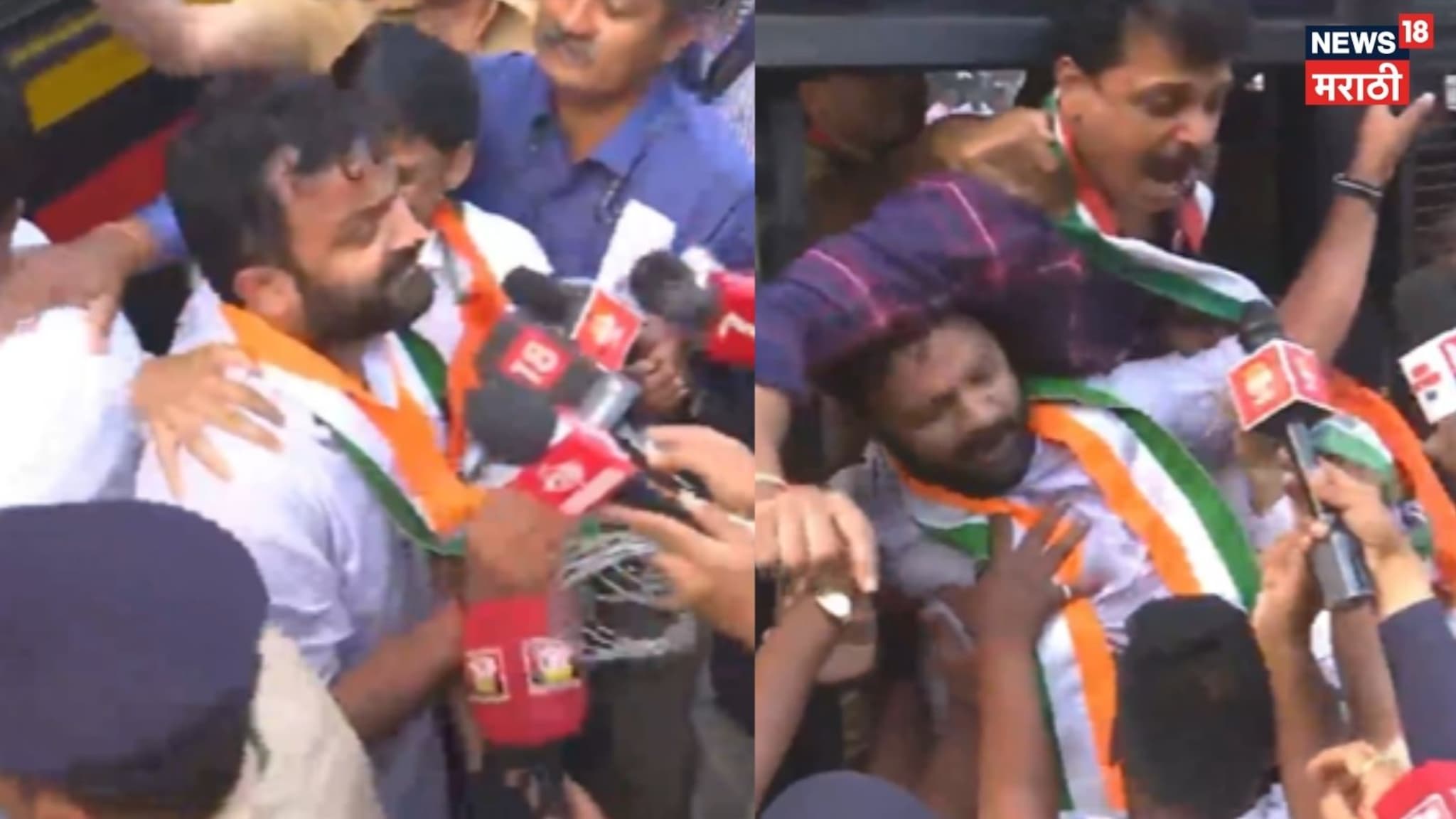 Video : बालगंधर्व चौकात काँग्रेसचा रास्ता रोको आंदोलन,पोलिसांनी आंदोलकांना घेतलं ताब्यात 