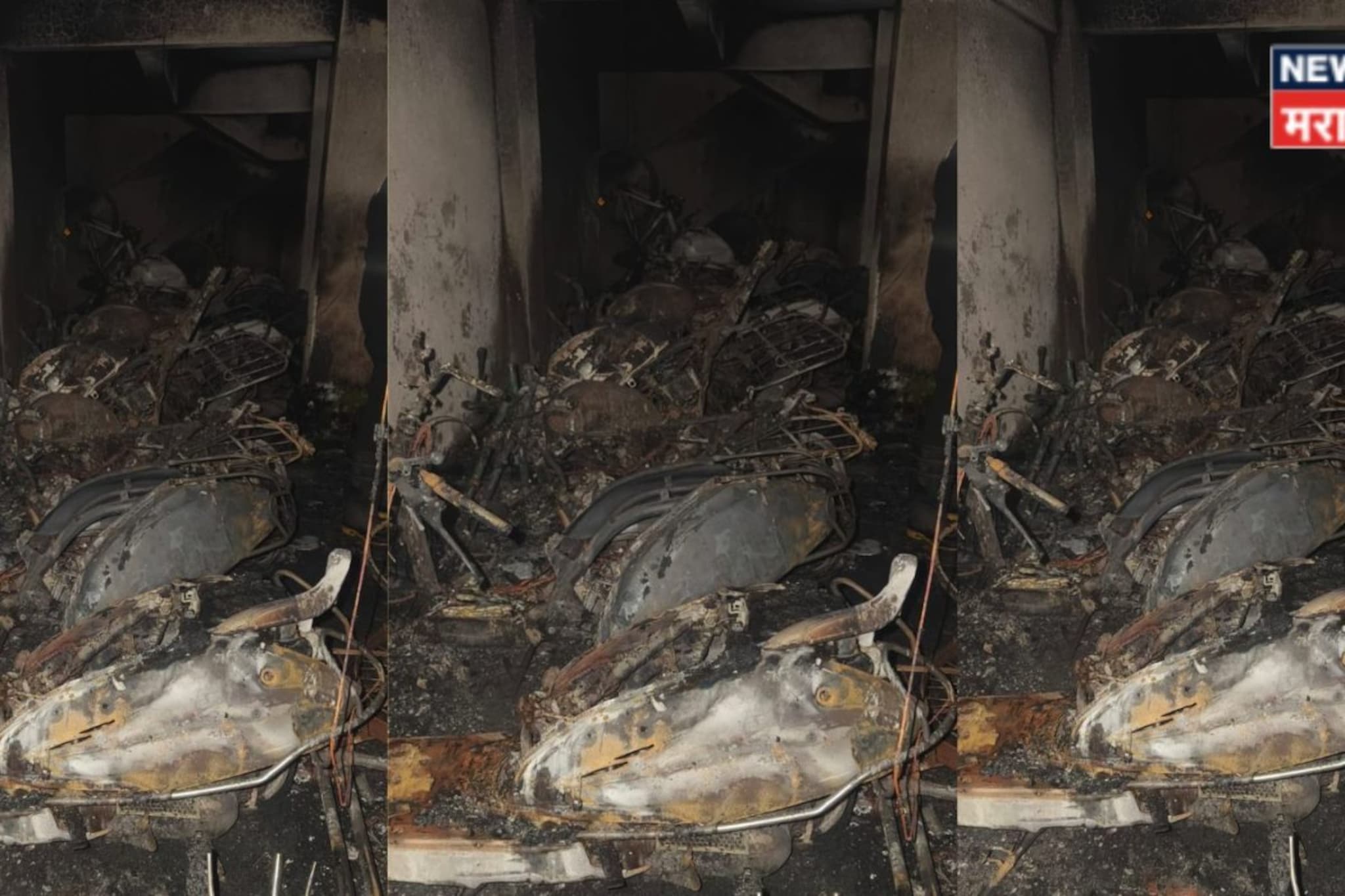 गाढ झोपेत होते लोक, पहाटे डोंबिवलीत आग्नितांडव, 29 गाड्या जळून खाक, 5 जण जखमी