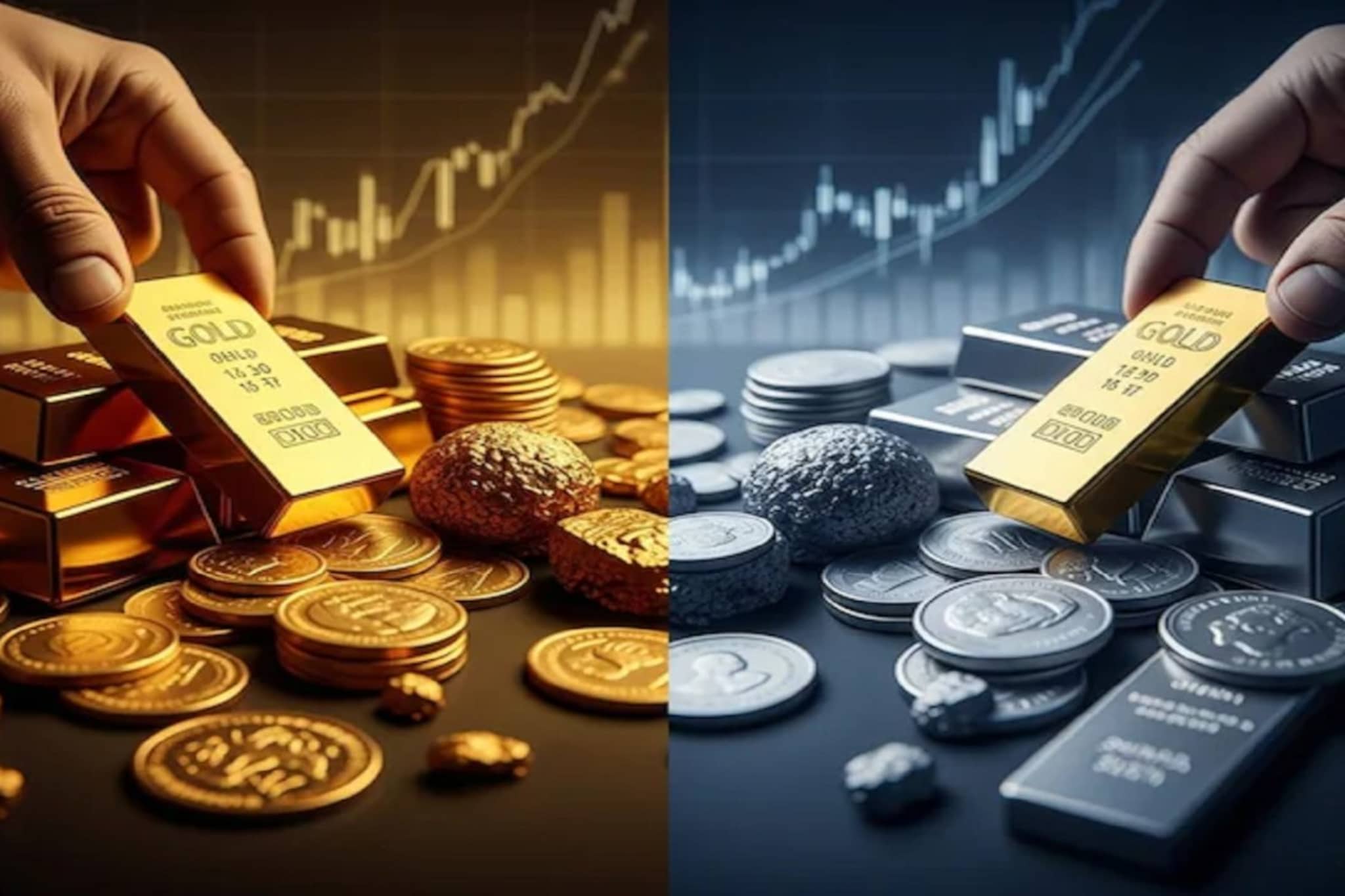 घसरणीनंतर देशभरात पुन्हा वाढले सोन्या-चांदीचे भाव! चांदीत मोठी वाढ घसरणीनंतर देशभरात पुन्हा वाढले सोन्या-चांदीचे भाव! चांदीत मोठी वाढ