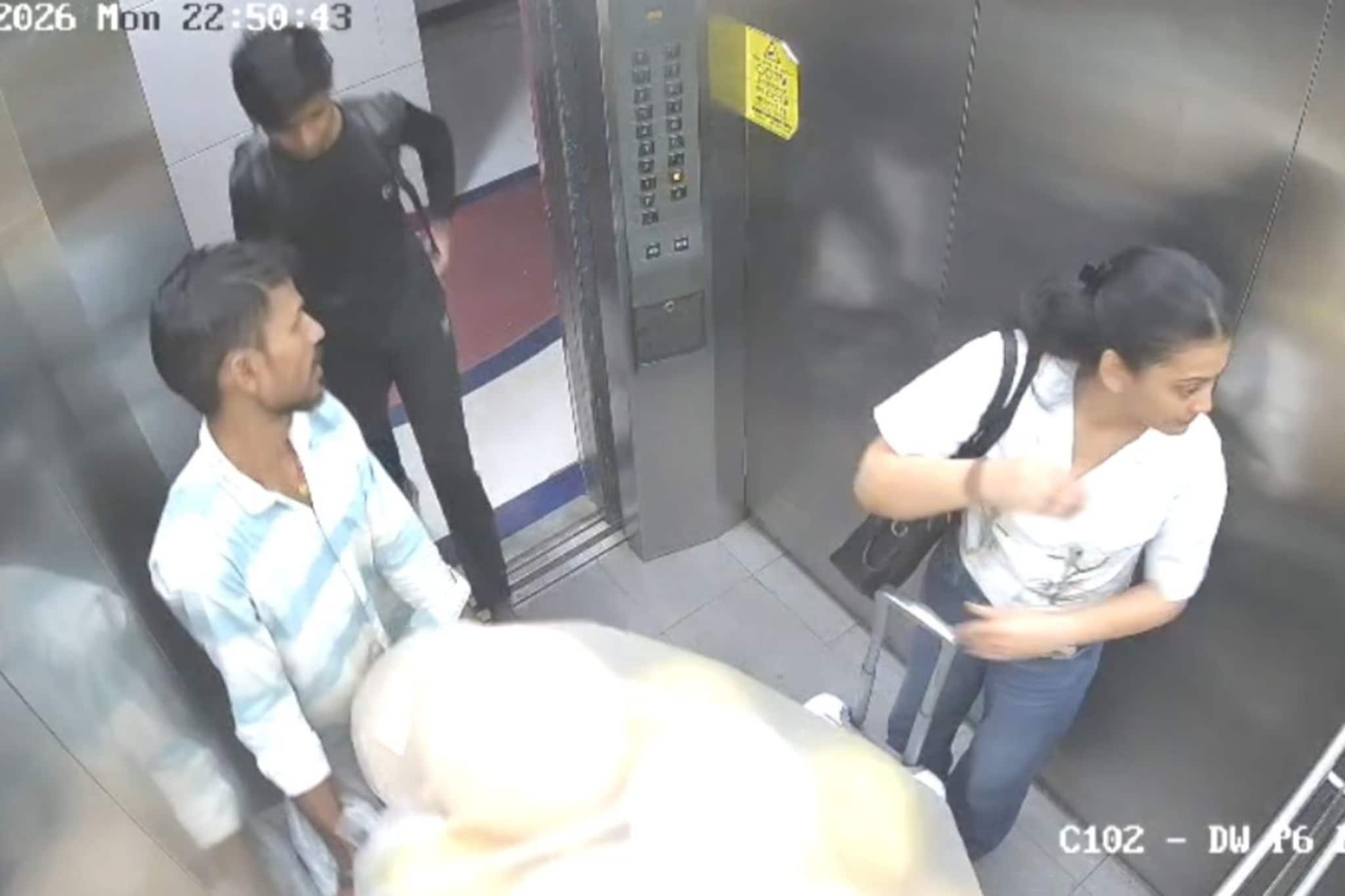 लिफ्टमध्ये 3 जण आले, तरुणी आरशात पाहत होती अन् 3 सेकंदात स्फोट, मुंबईतला VIDEO