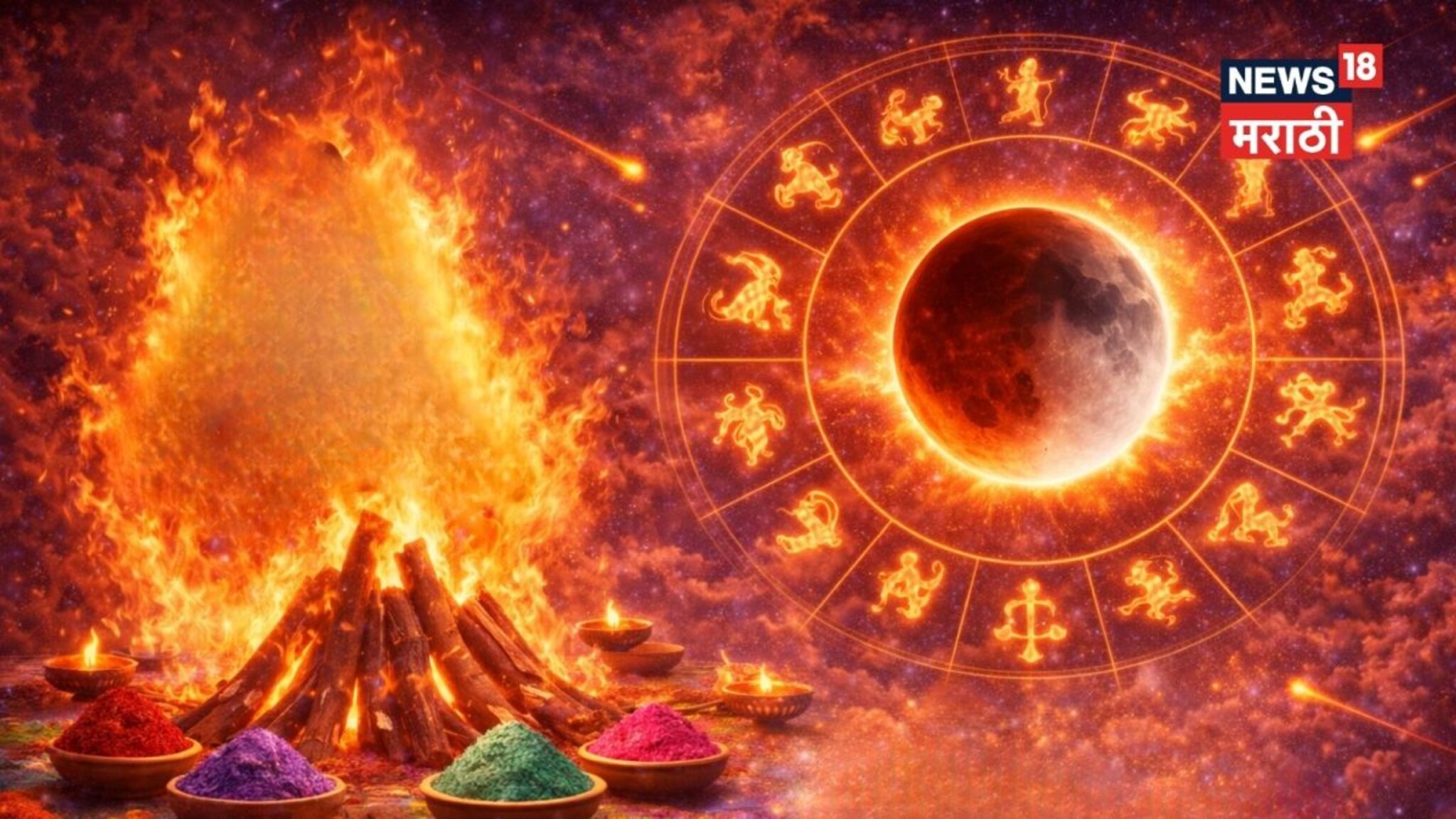 होळीच्या उत्सवावर ग्रहणाचं विरजण! 'या' राशींच्या लोकांची उडणार झोप, सोसावे लागणार हाल