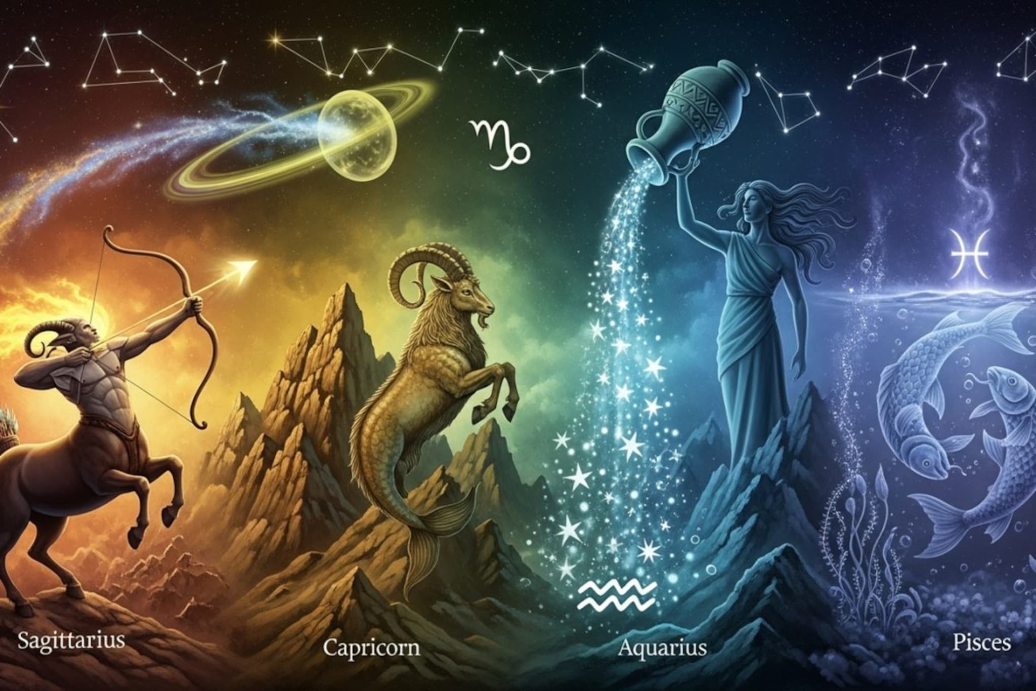 धनु, मकर, कुंभ, मीन राशींचे साप्ताहिक राशीफळ; पैसा, डबल खुशखबर मिळणार, पण..