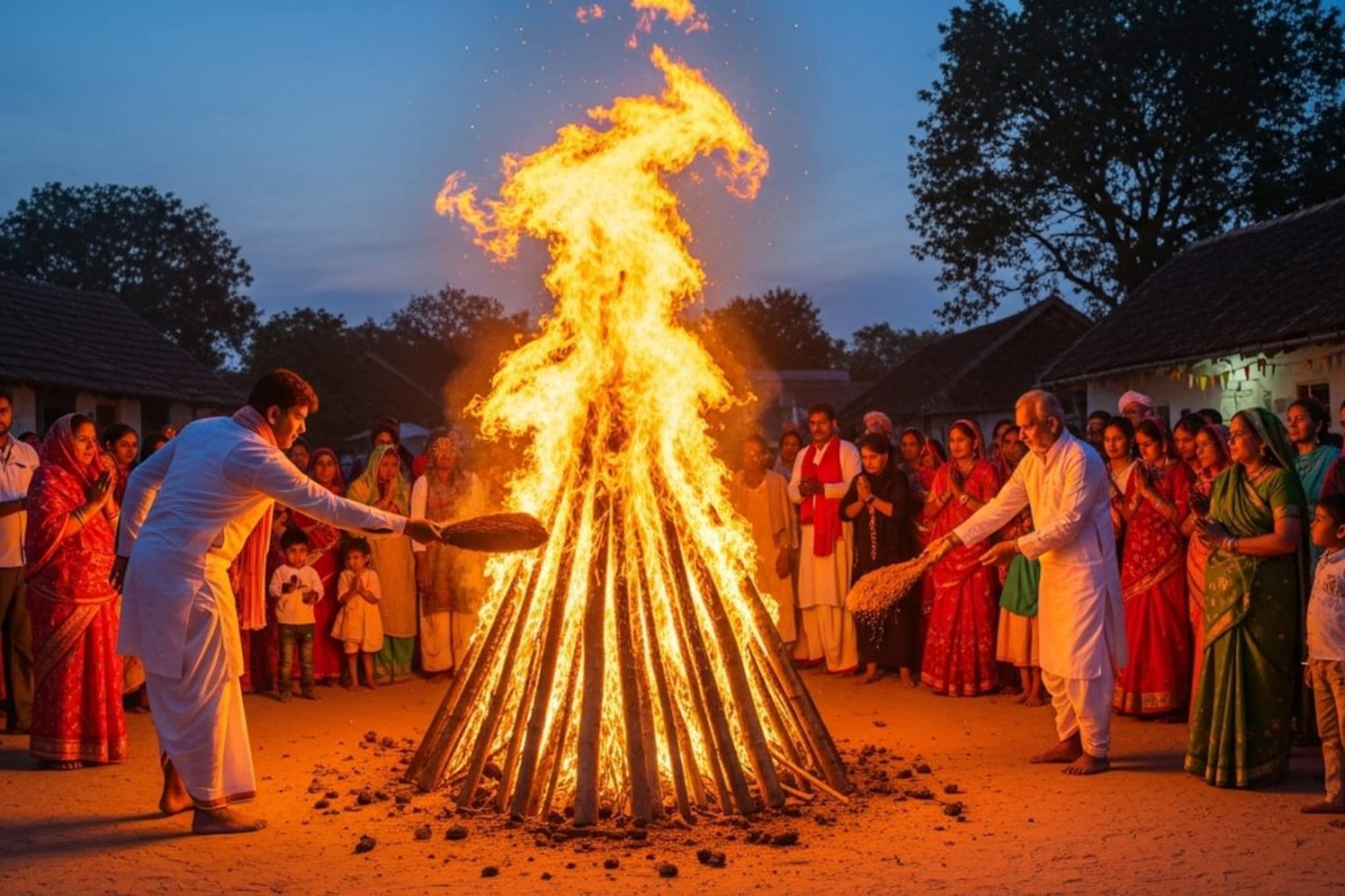 पेटवलेल्या होळीच्या भोवती किती परिक्रमा घालाव्या? अग्निची पूजा करताना..