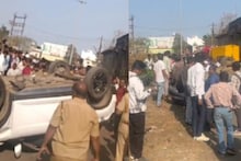 कोल्हापुरात भीषण अपघात,  चार चाकीने ३ दुचाकींना उडवलं, दोन जण जागीच ठार