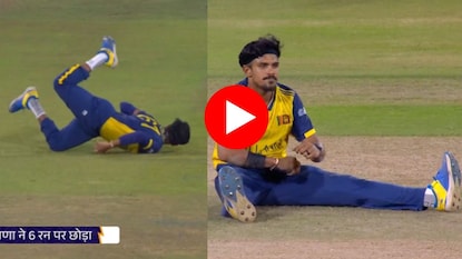 maheesh theekshana takes stunning return catch maheesh theekshana takes stunning return catch