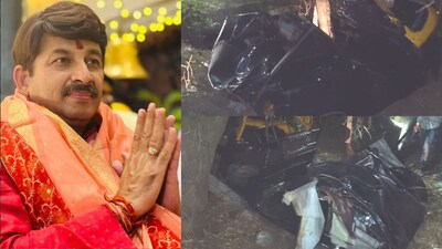 मनोज तिवारी के काफिले की गाड़ी और ऑटो रिक्शा की टक्कर, जलगांव में 5 घायल