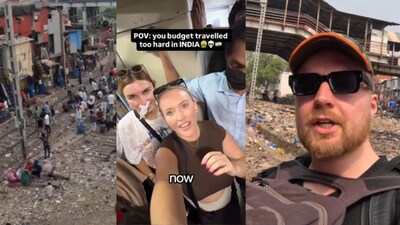 Foreign Tourists Expose Mumbai's Filth: Viral Video Shows Unhygienic Stations, Crowded Trains