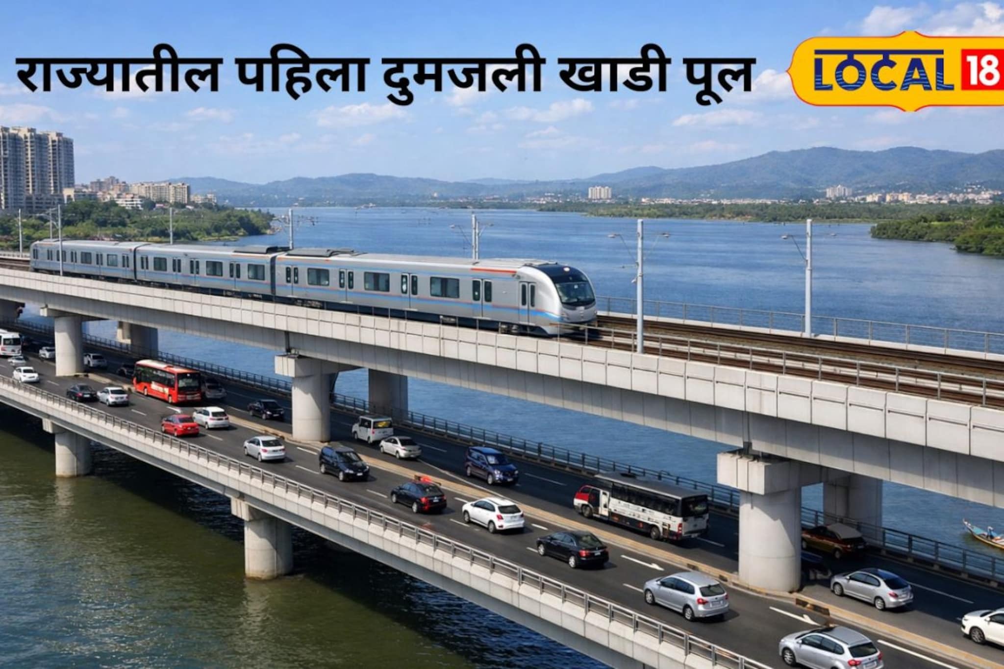 मेट्रो-कार एकाचवेळी धावणार, कुठे अन् कधी होतोय दुमजली खाडी उड्डाणपूल? मेट्रो-कार एकाचवेळी धावणार, कुठे अन् कधी होतोय दुमजली खाडी उड्डाणपूल?