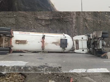 मुंबई-पुणे एक्स्प्रेसवर मोठी दुर्घटना, बोगद्याजवळ गॅस लिकमुळे भीतीचं वातावरण