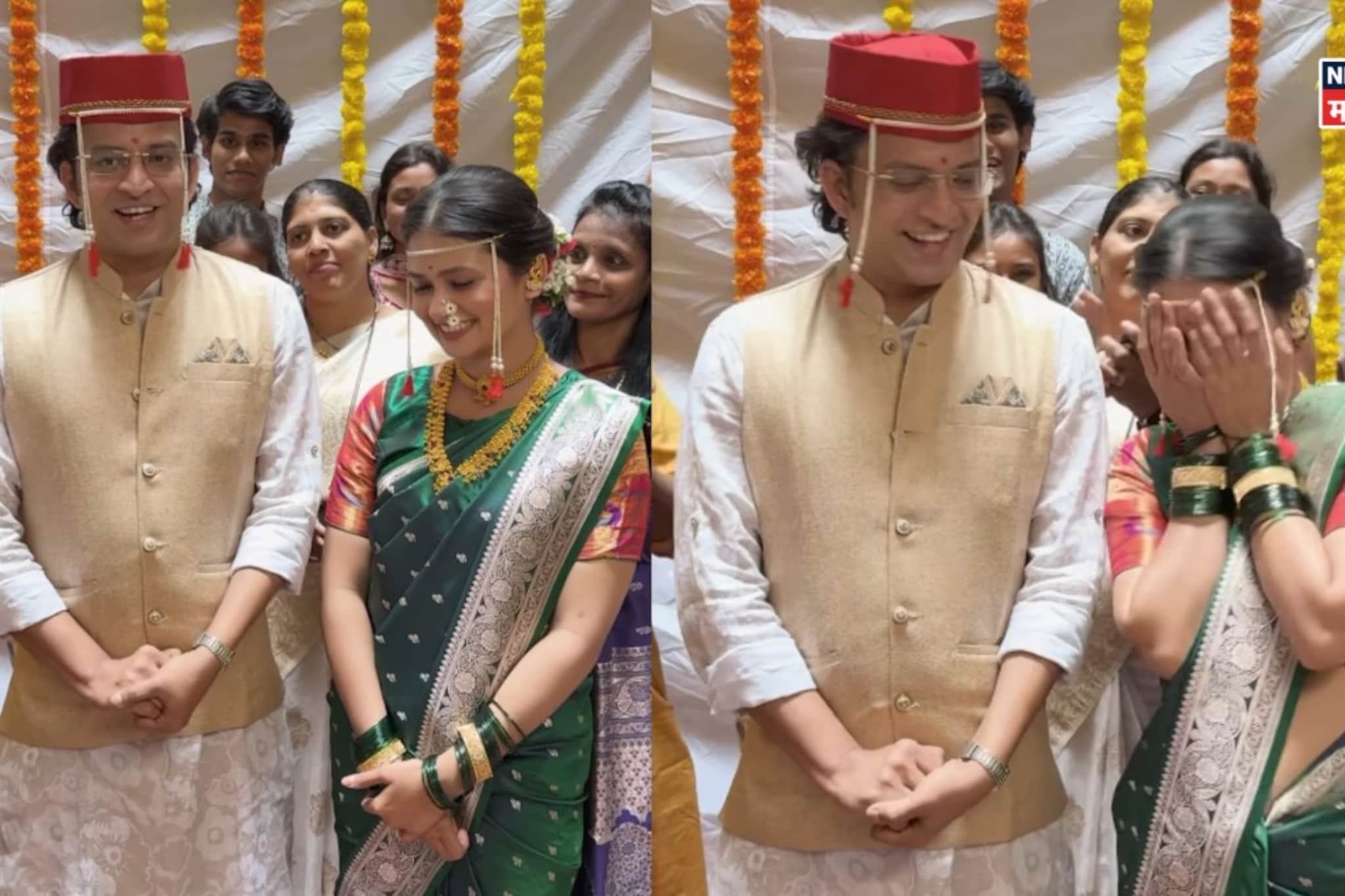 ओंकार राऊतचा भन्नाट उखाणा, लाजेने लालबुंद झाली गौतमी, VIDEO VIRAL