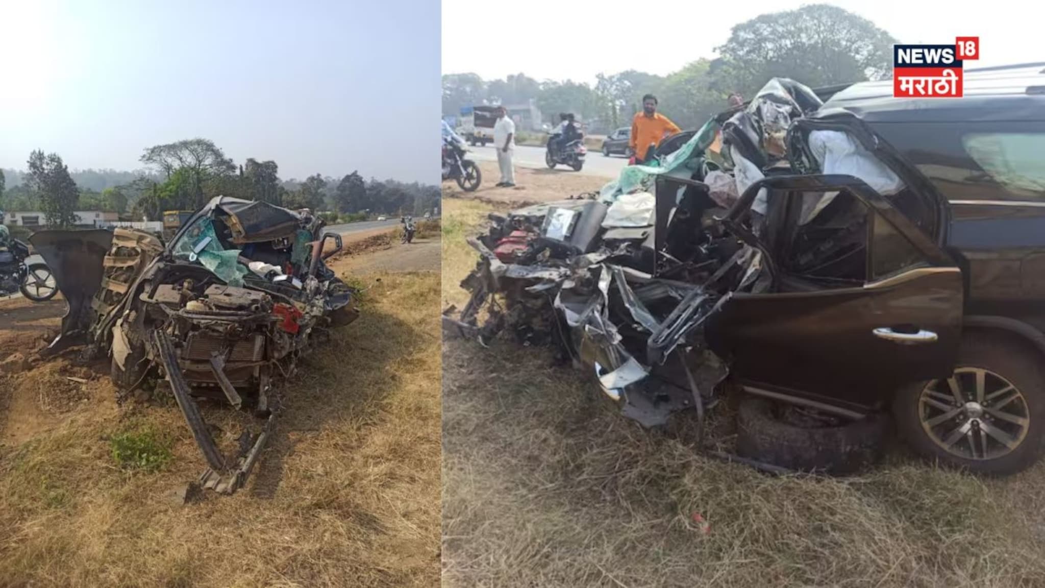 फॉर्च्युनर कारचा चुराडा, आंतरराष्ट्रीय नेमबाजपटूचा दुर्दैवी मृत्यू, पुण्याहून गुजरातला जाताना भीषण अपघात