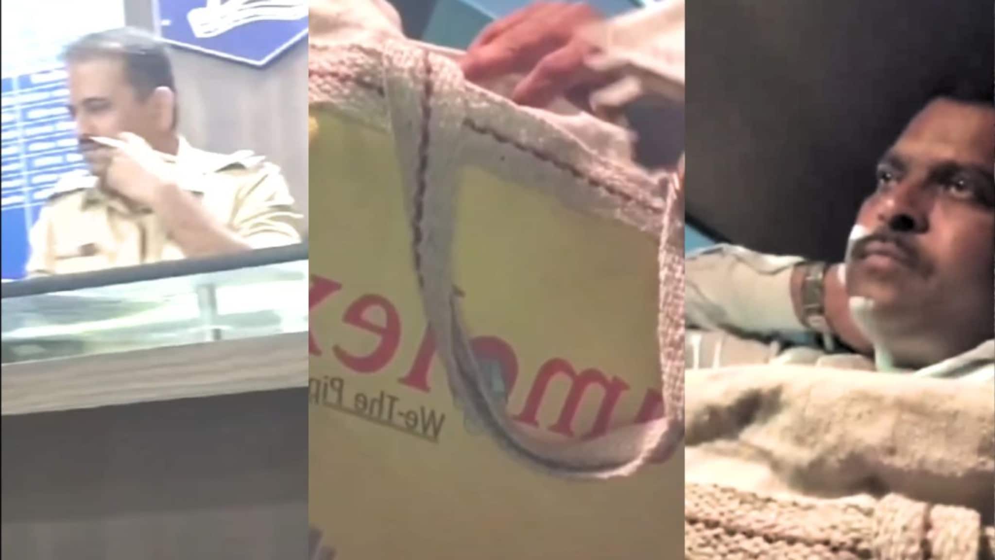 हे 14 लाख..,नोटांची बंडलं बॅगेत ठेवली, लाच घेताना पोलिसाच्या VIDEO व्हायरल