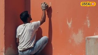 रंगकाम करताना पडून मृत्यू (AI Image)