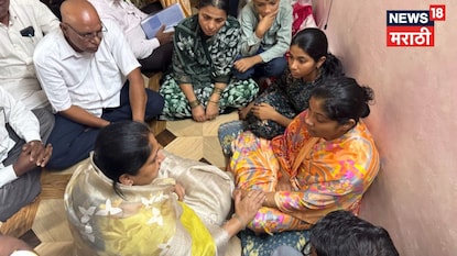 सुनेत्रा पवारांनी घेतली जाधव कुटुंबाची भेट सुनेत्रा पवारांनी घेतली जाधव कुटुंबाची भेट