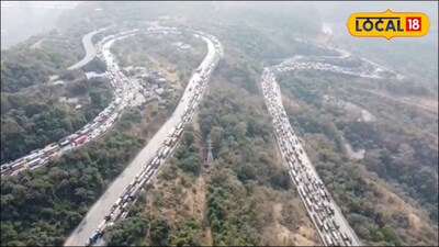 एक्सप्रेसवेवरील वाहतूक संथ गतीने सुरू