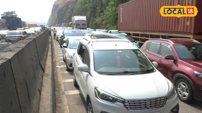 मुंबई-पुणे एक्सप्रेसवेवर पुन्हा कोंंडी 