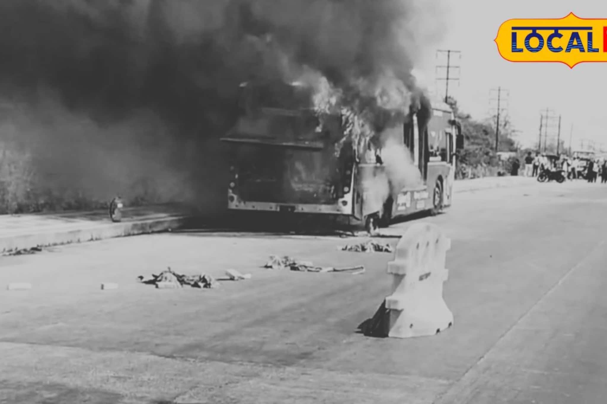 पुण्यात PMP ने 50 प्रवासी करत होते प्रवास, अचानक धावत्या बसने घेतला पेट अन्...