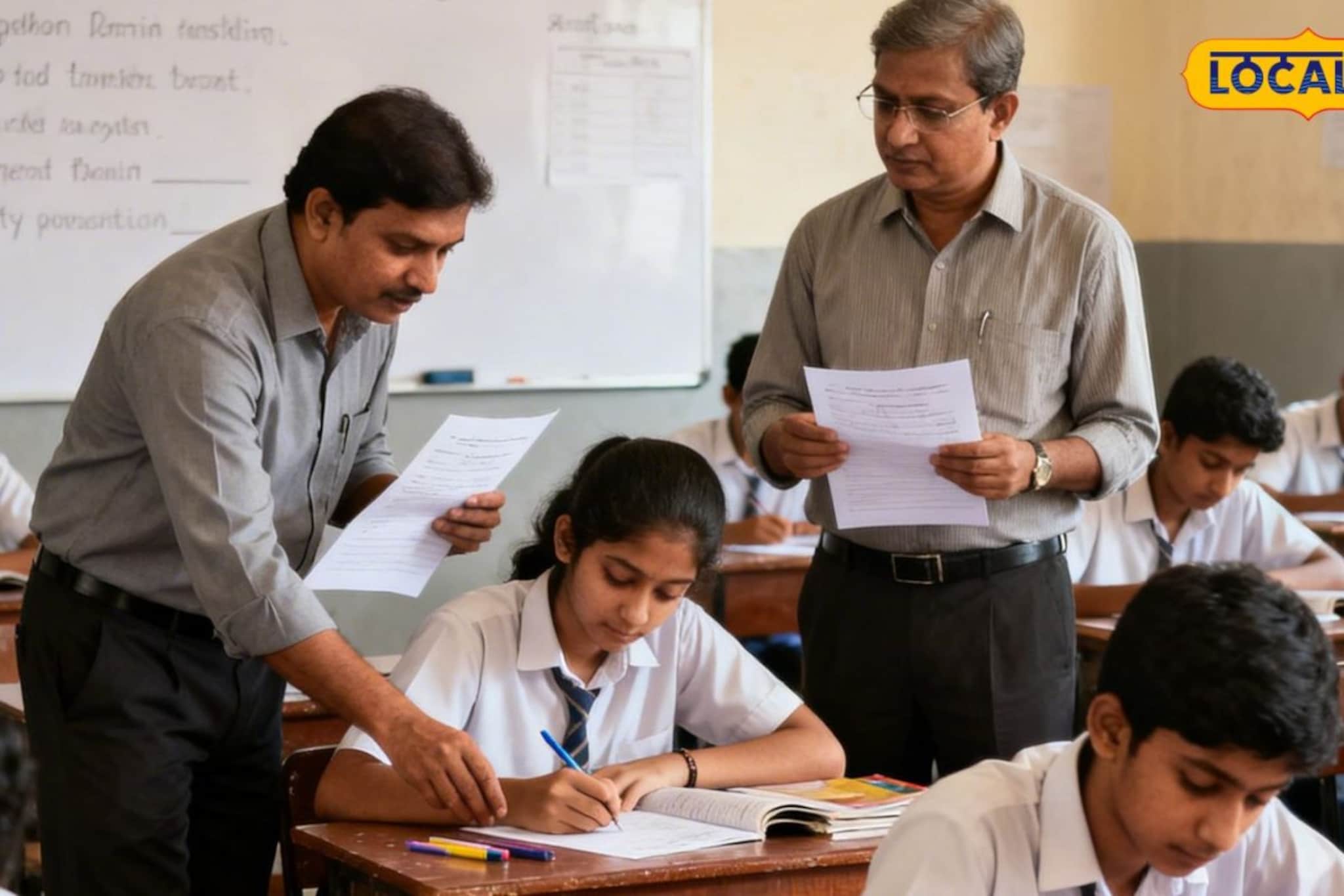 पुण्यात गुरुजीच बनले 'कॉपी मास्टर'! विद्यार्थ्यांसमोर ठेवलं कॉपीचं पान, खळबळ