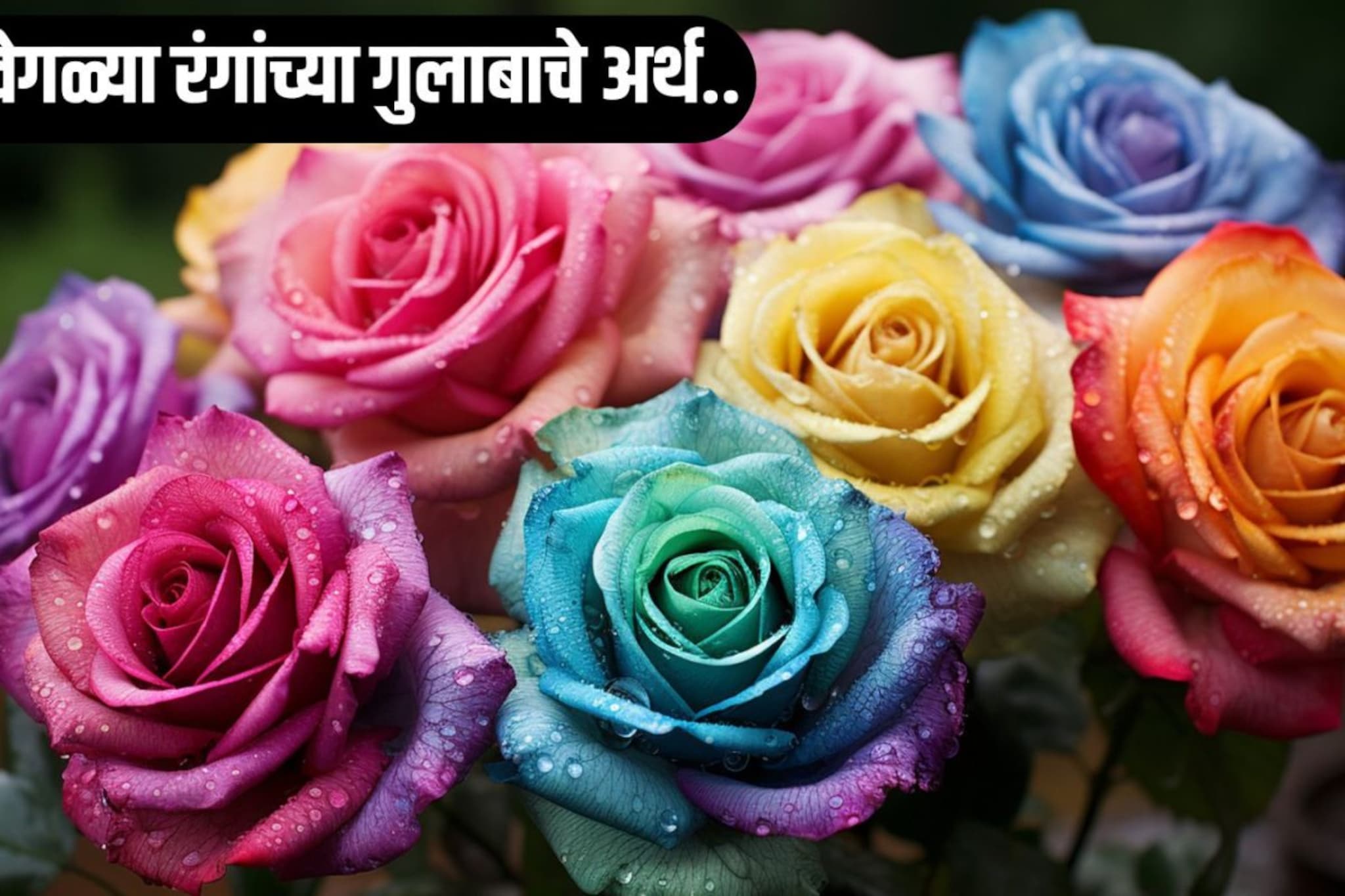 जितके रंग तितकेच वेगळे अर्थ! आजच्या खास दिवशी कोणाला कोणता गुलाब द्याल?