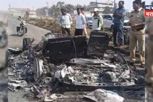 4 कोटींची आलिशान रेंज रोव्हर, भाजप खासदाराच्या धावत्या कारने अचानक घेतला पेट, क्षणात कोळसा