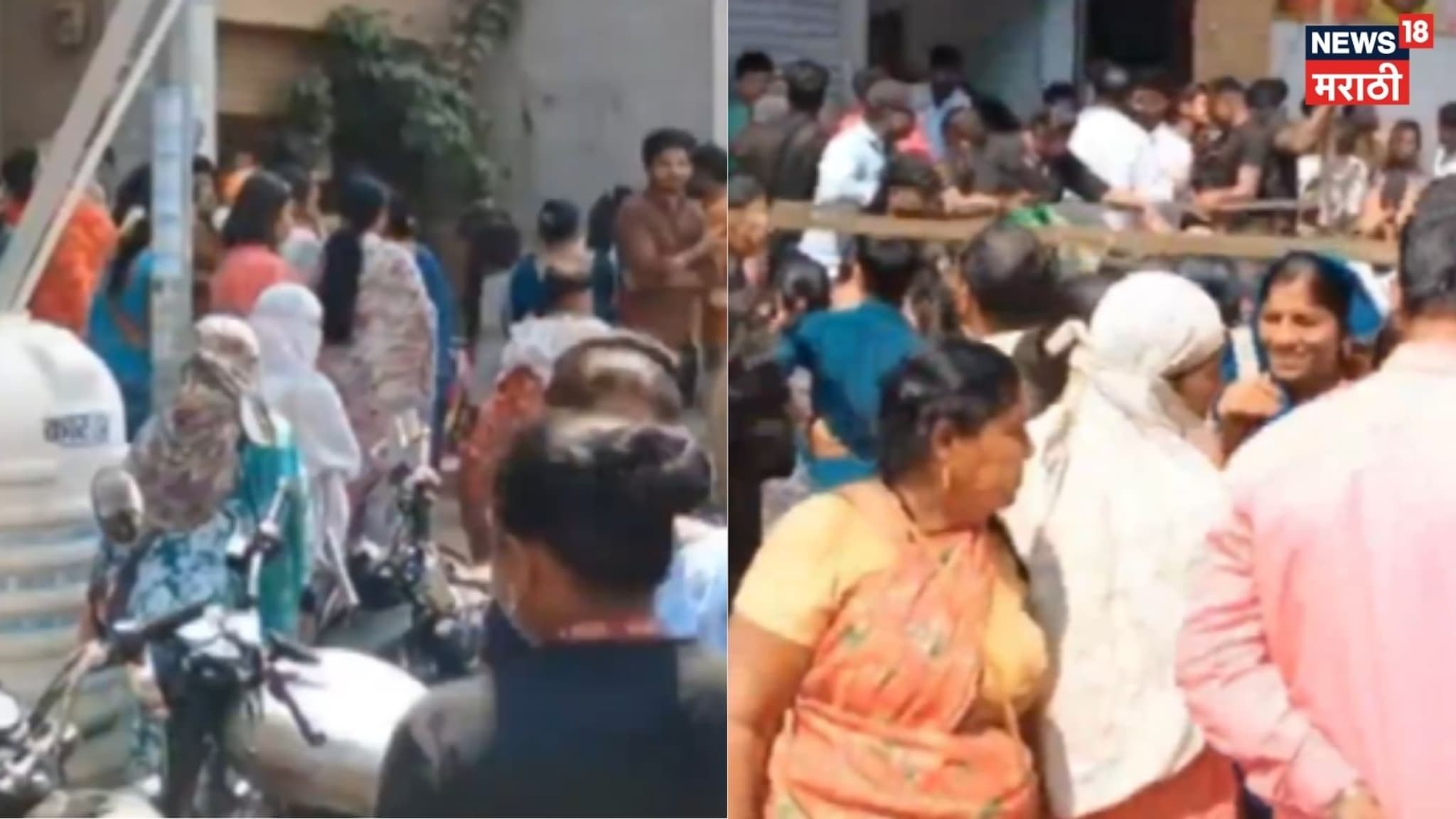 जालन्यात 51 रुपयाची साडी,  महिलांची दुकानासमोर मोठी गर्दी, पोलिसांनी दुकानदाराला झापलं, Video