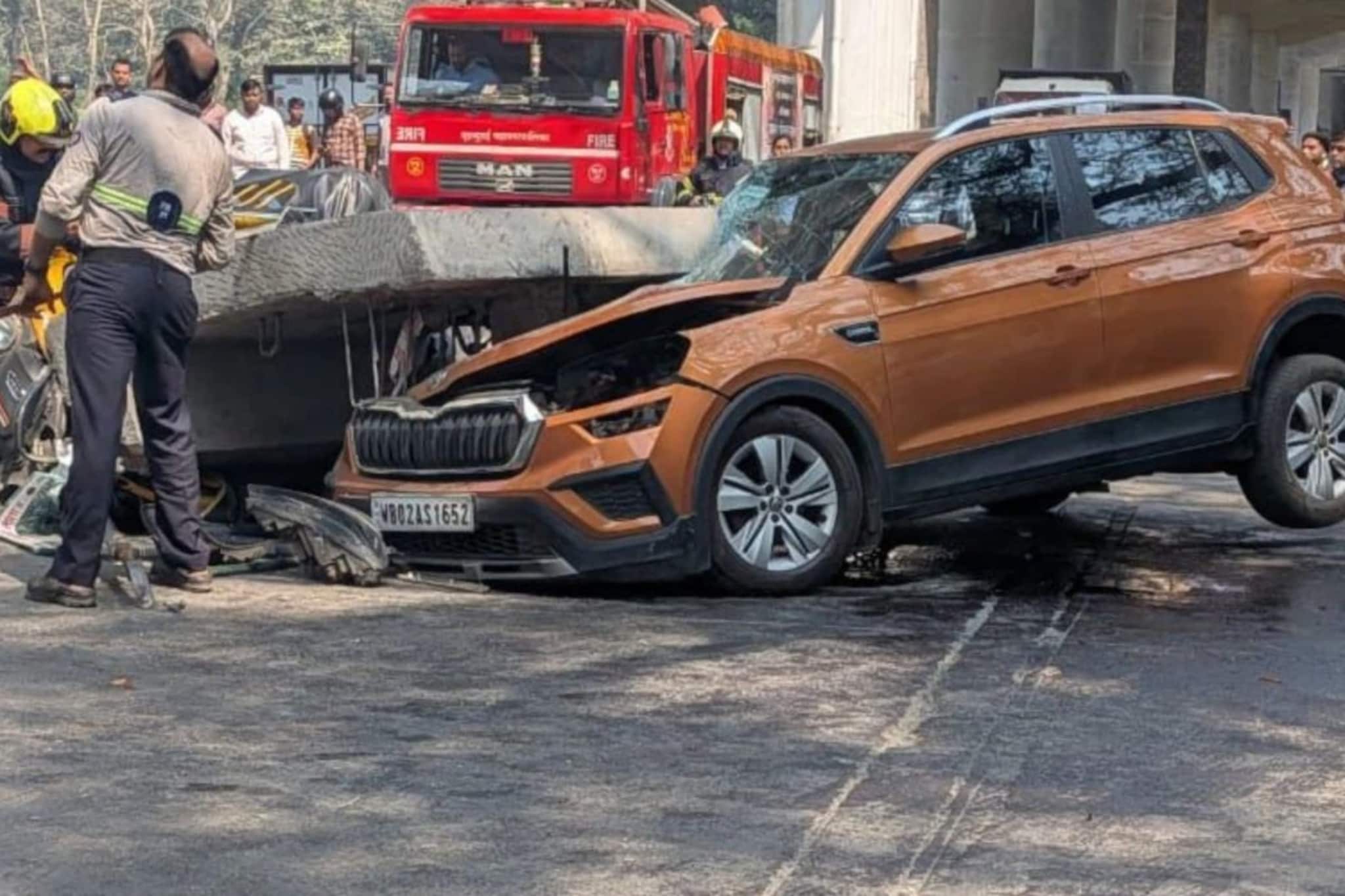 19 किमी मायलेज देणारी SUV स्लॅबखाली सापडली, इंजिन फुटलं पण प्रवाशी वाचला